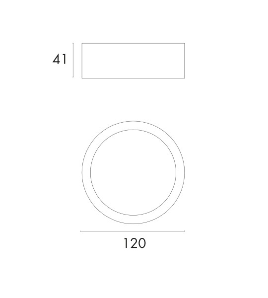 Downlight LED de superficie redondo 8W 4000K 960lm